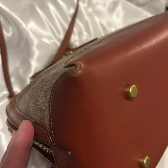 Coach Womens Coated Canvas Signature Quinn Satchel B4/Tan Rust - Picture 16 of 16